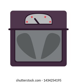 black balance of body weight and isolated symbols vector illustration graphic design