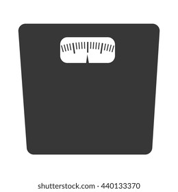 black  balance weight front view over isolated background,vector illustration