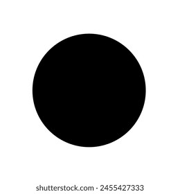 black ball icon isolated on white background
