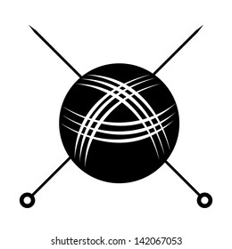 black ball with spokes on a white background