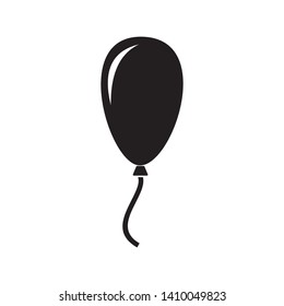 Black balloons icon vector symbol design