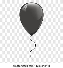 Black balloons. Vector illustration