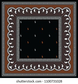 Black Bandanna Pattern