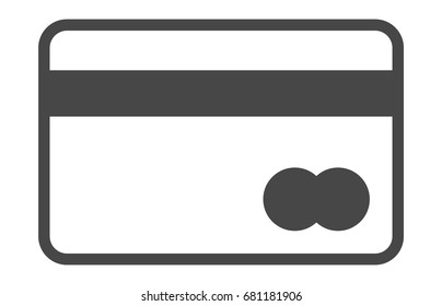 Black Bank credit card icon vector eps10. credit card payment.