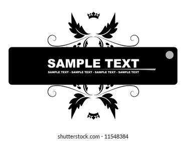Black banner