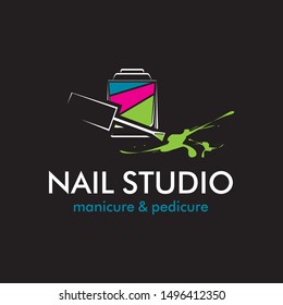 Black Banner For Nail Studio