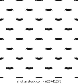 Black banner pattern seamless in simple style vector illustration