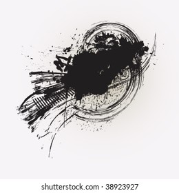 Black banner. very easy to edit vector file