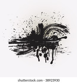 Black banner. very easy to edit vector file