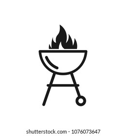 Black Barbecue Grill q Clipart Isolated Stock Vector Royalty Free