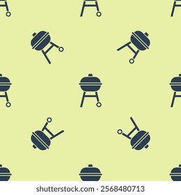 Black Barbecue grill icon isolated on white background. BBQ grill party. Set icons colorful. Vector