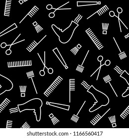 Black barber's pattern, eps 9