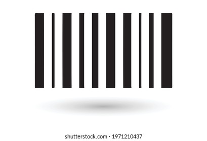 Black barcode icon. Symbol about shopping concept.