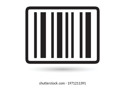 Black barcode icon. Symbol about shopping concept.