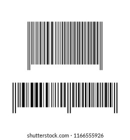 Black barcodes on a white background