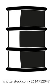 Black barrel logo with petroleum products. Barrel of oil. Fuel reserves. GAS STATION. EPS 10. Vector illustrations