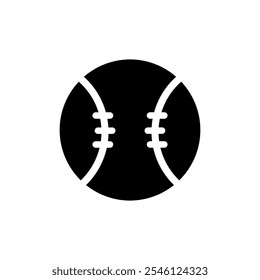 BLack baseball ball icon eps 10