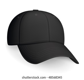 Black Baseball Cap, Vector