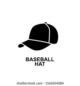 Black Baseball Hat Logo Icon Design Stock Vector (Royalty Free) 1565654590