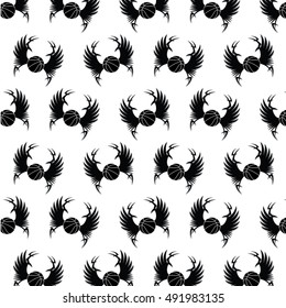 black basketball pattern