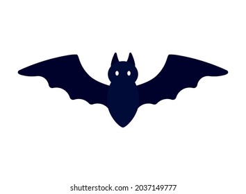 diseño de murciélago negro sobre blanco