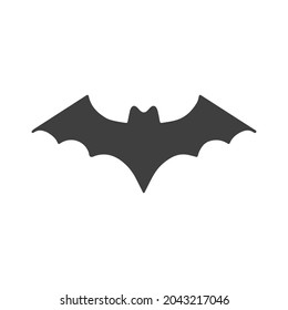 black bat illustration on white background isolated halloween witchcraft magic icon clipart silouhette 