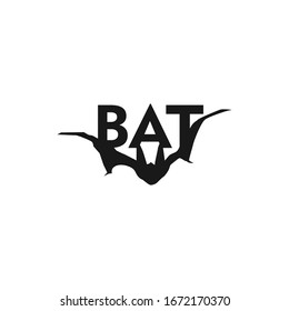 The black bat illustration picture