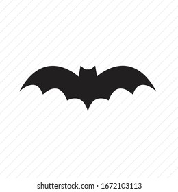 
Black bat logo vector illustration