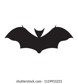 black bat on the white background. EPS 10 