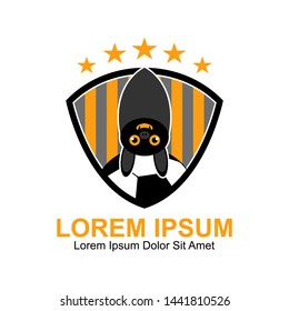 Black Bat Shield Emblem Logo Template. Can be used for Soccer Team Logo, Sport Team Logo or etc.