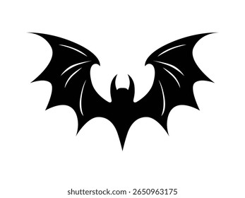 black bat silhouette illustration blck color