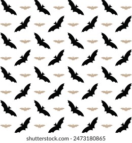 Schwarzer Schläger talentiert trendige mehrfarbige Wiederholungsmuster Vektorillustration Design
