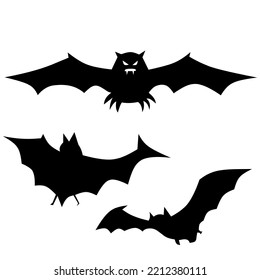 black bat vector illustration for Helloween theme