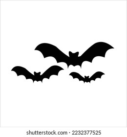 black bat vector logo design animal