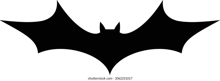 
# black bat vector suitable for Halloween.