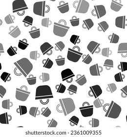 Icono de la bolsa de la playa negra aislado a fondo blanco.  Vector