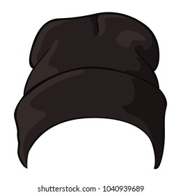Black beanie hat