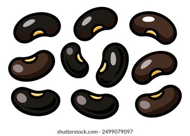 Black Beans Art Illustration Beauty
