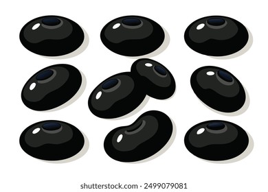 Black Beans Art Illustration Brilliance