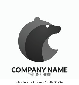 Black Bear Golden Ratio Logo