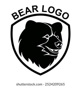 BLACK BEAR LOGO DESIGN VECTOR
