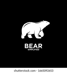 Black bear logo icon design vector illustration