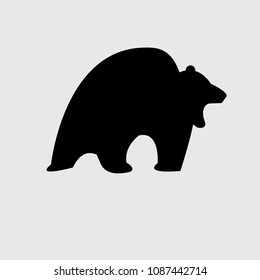 black bear logo - vector illustrator