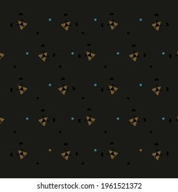 Black bear pattern for kids and baby cloth, kids book and printing. Black brown bear pattern vector illustration pastel color seamless.