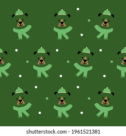 Black bear pattern for kids and baby cloth, kids book and printing. Black brown bear pattern vector illustration pastel color seamless.
