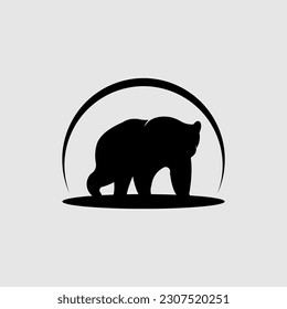 Logo-Design-Vorlage für schwarze Bären