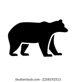 black bear silhouette vector logo