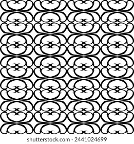 Black beautiful carved lattice on a white background
