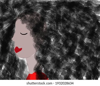 Black is Beautiful Natural Hair Vector