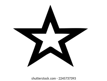 black beautiful star vector, decoration design
